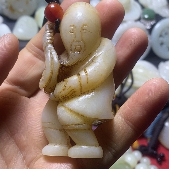 和田玉未镶嵌挂件