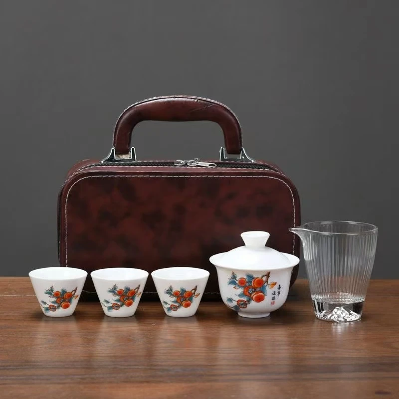 喜事连连三杯公道皮包包旅行套D63