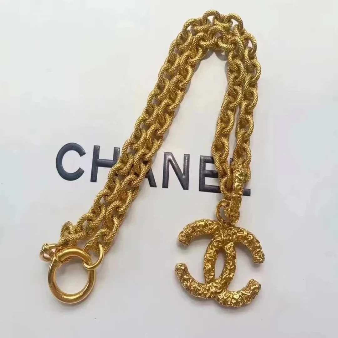 95新 Chanel/香奈儿 Chanel vintage香奈儿中古熔岩项链