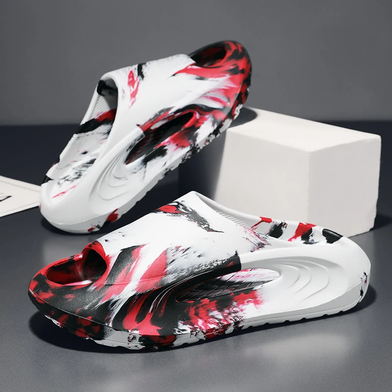 男士拖鞋2025外穿夏季运动防滑耐磨软底潮流户外海边凉拖鞋沙滩鞋