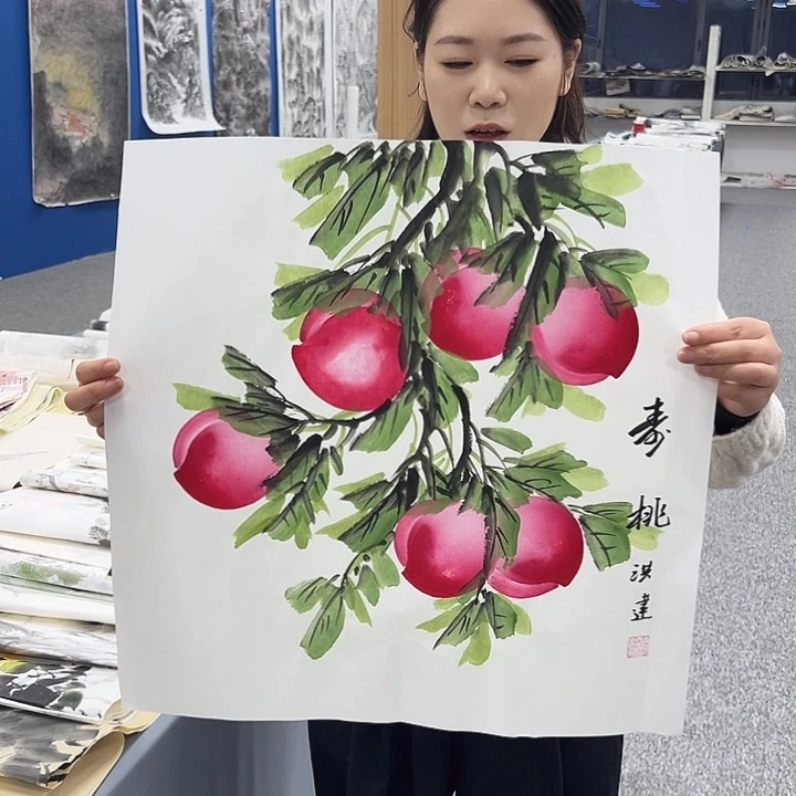 国画纯手绘字画教程分享