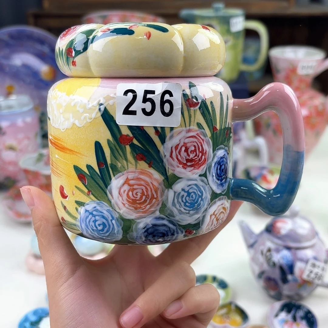 景德镇手绘高温釉下彩陶瓷茶具