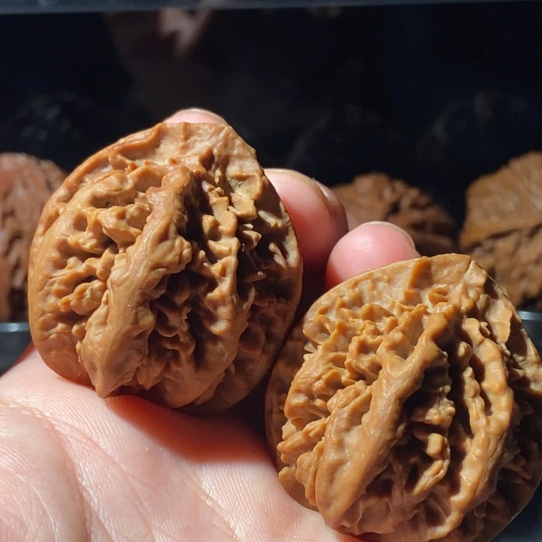 窝***头文玩核桃把件福娃