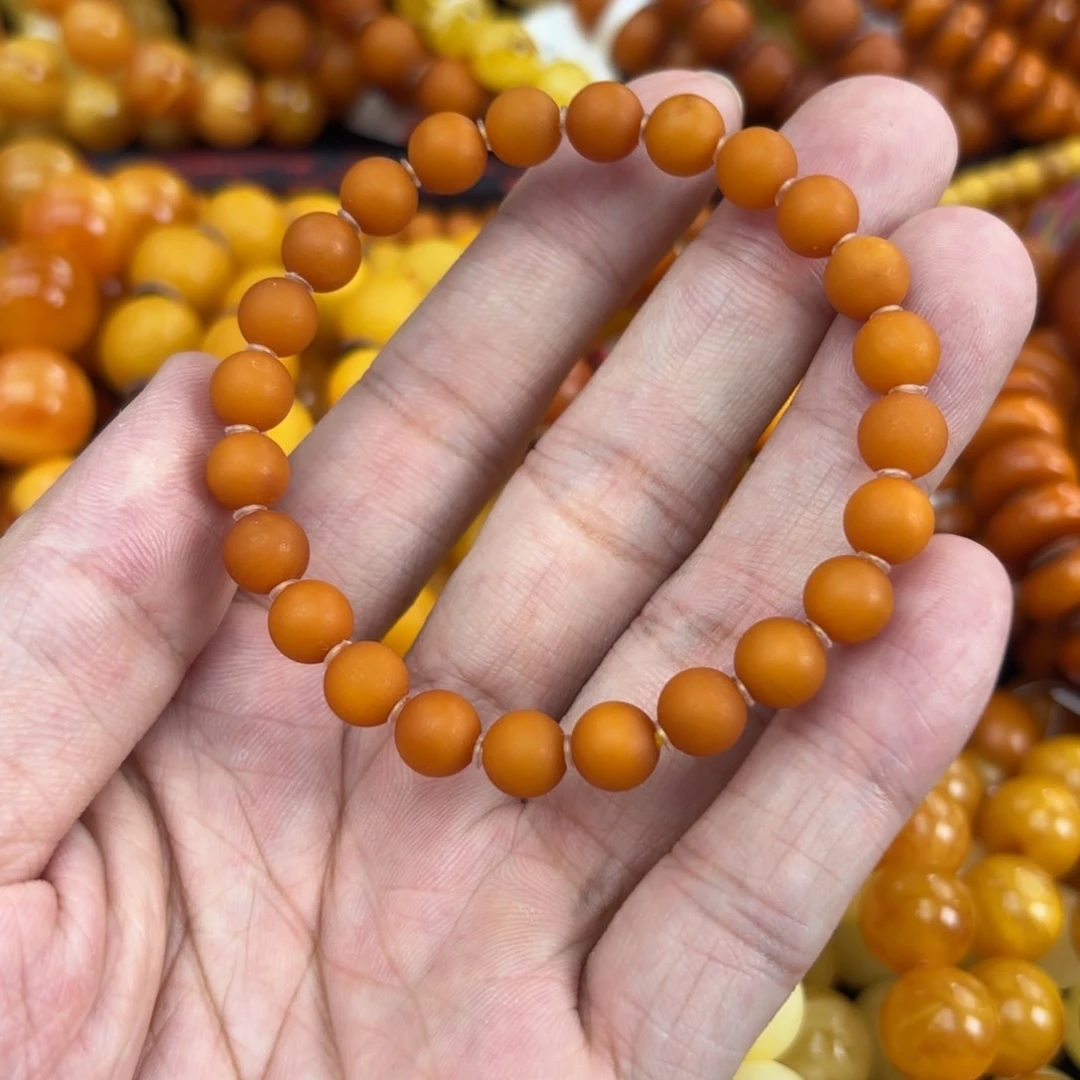 未镶嵌琥珀手链蜜蜡