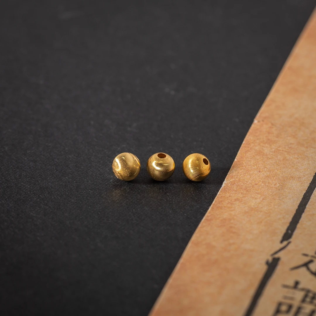 【韵洁珠宝】18k猫眼金珠配饰/5mm+-/Z0490/多样性发一件