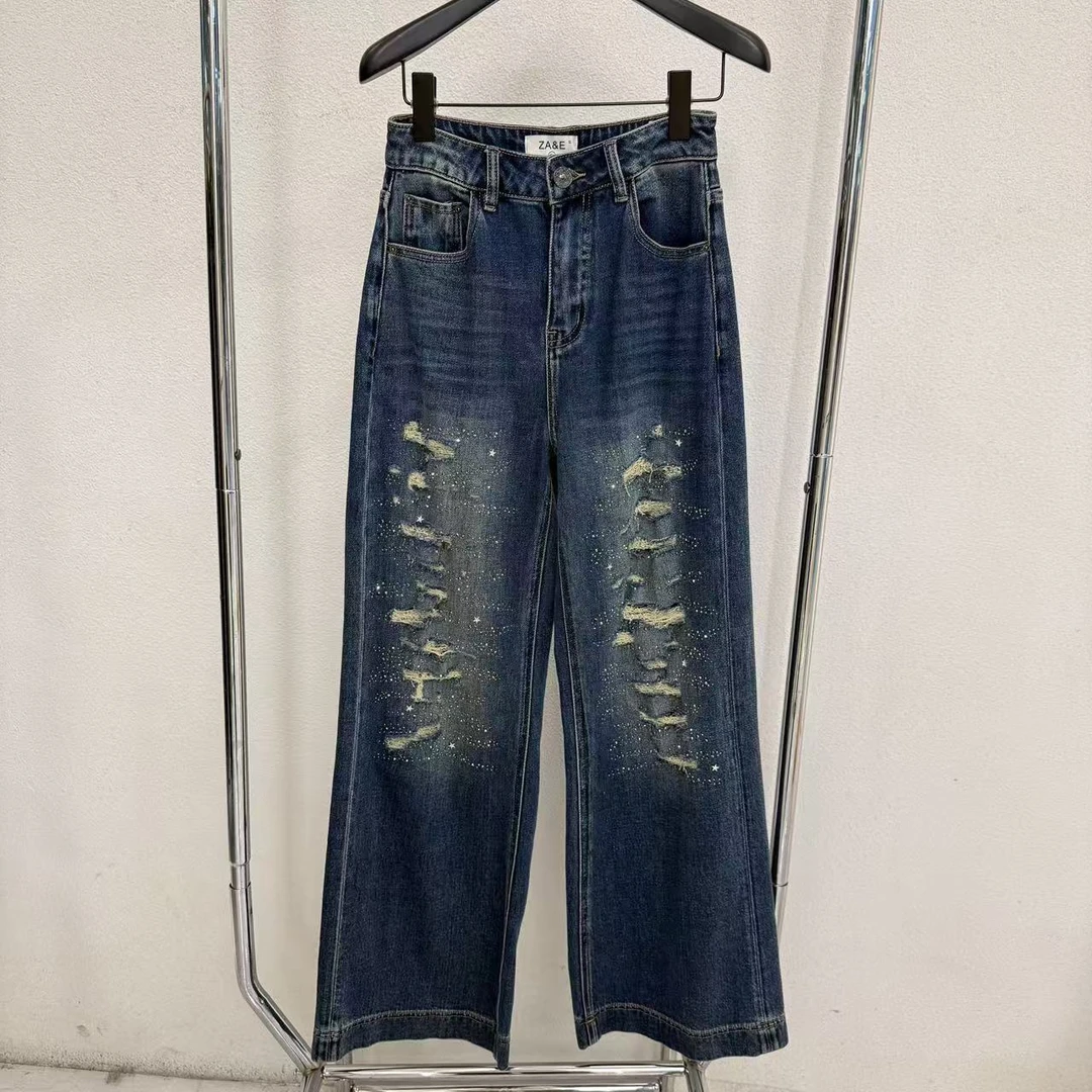【熙薇品牌】休闲牛仔裤Ad9261