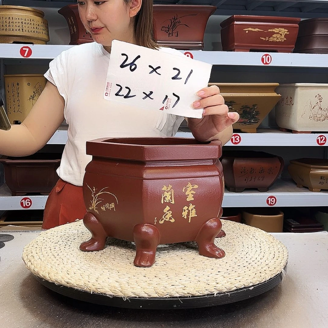 紫砂花盆紫砂花盆