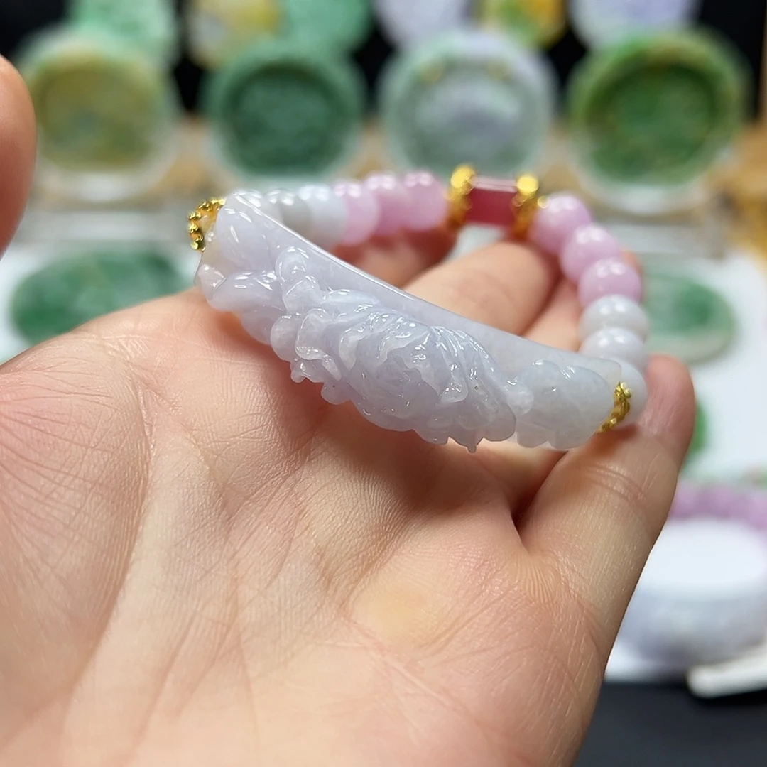 翡翠未镶嵌手链手牌