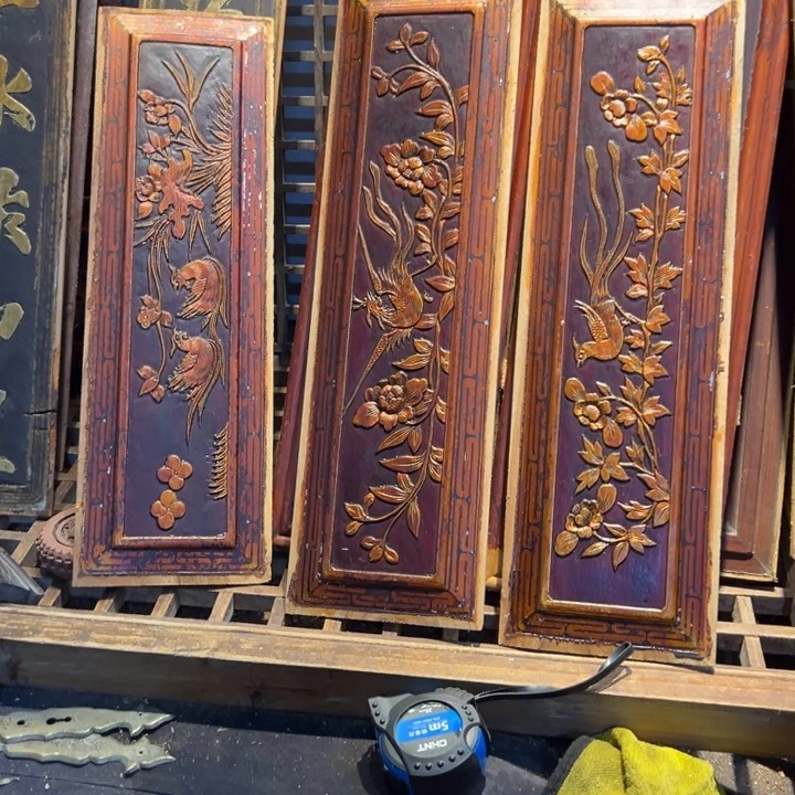 J***e香榧木老木雕花板艺术