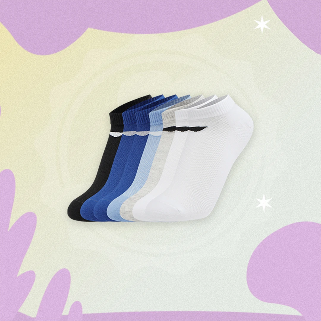 【2025新品】李宁男女大童运动生活系列低跟袜七双装YWTV005