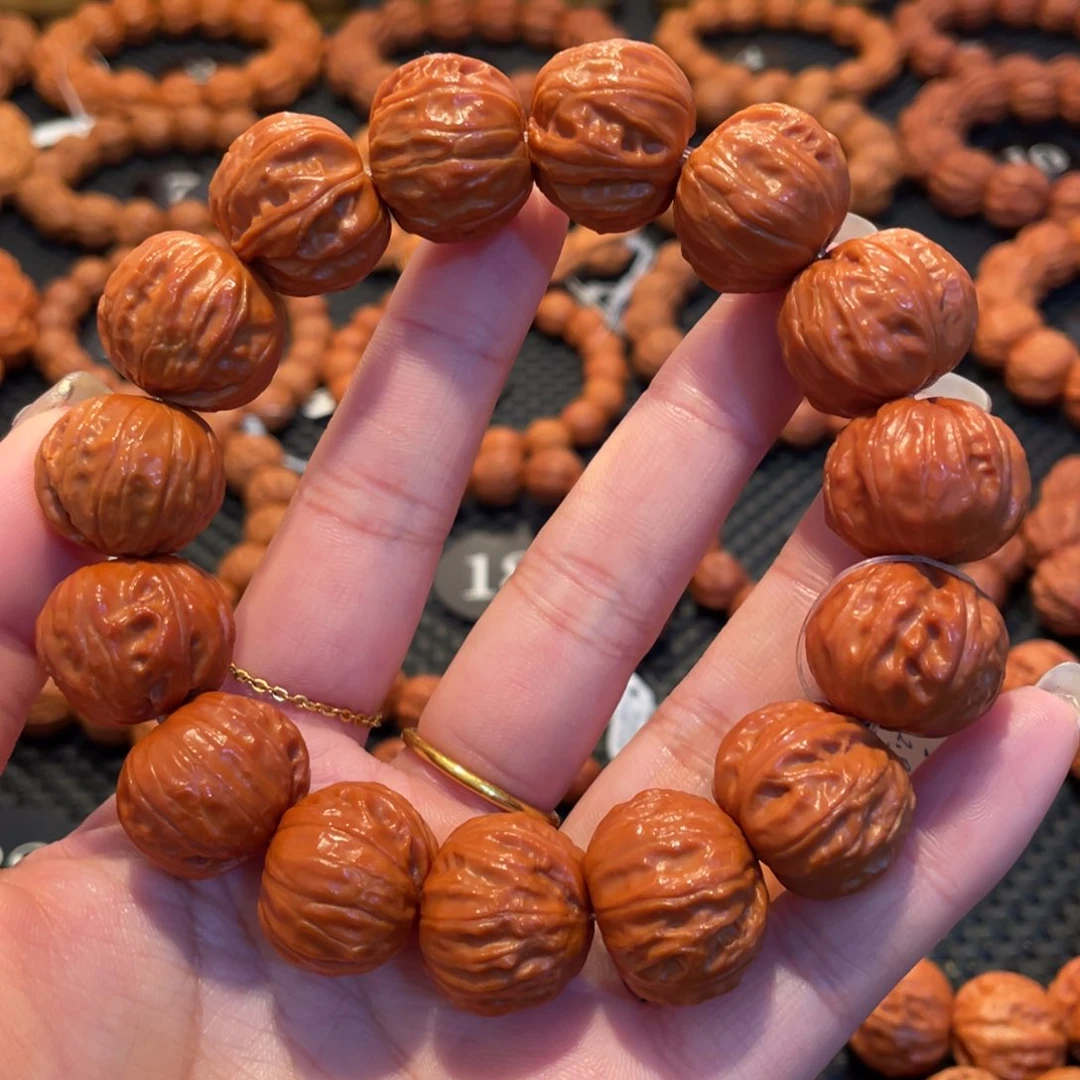 文玩核桃手串李*河磨盘手串