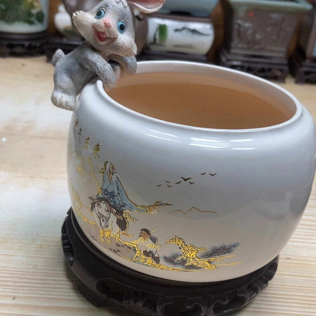 瓷片陶瓷花盆陶瓷艺术