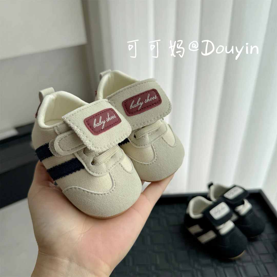 春季0-1岁婴儿鞋6-12月男女宝宝百搭德训鞋防滑学步鞋软底不掉鞋