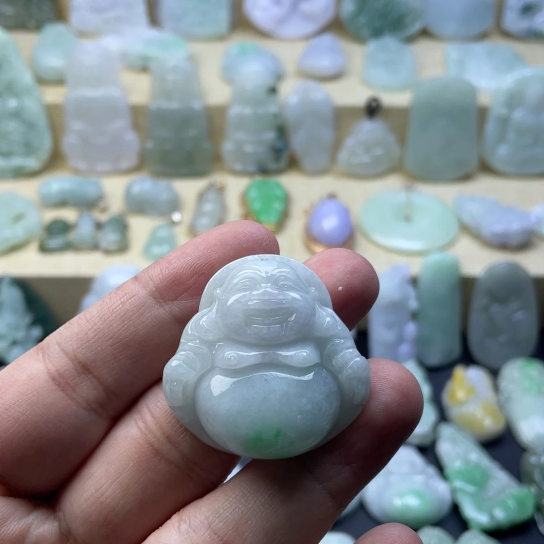 翡翠未镶嵌颈饰纯天然翡翠