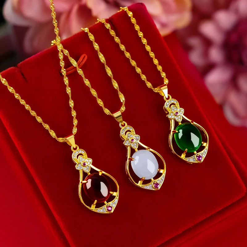 【情人节限定】2025新款水滴心有灵犀气质轻奢女款幸运草礼品套组