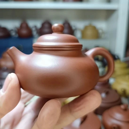 茶壶紫砂原矿清水泥容天160cc内推半手工