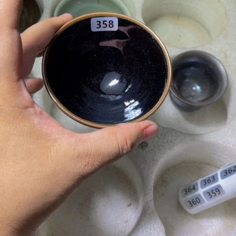 茶盏原矿原釉柴烧建盏