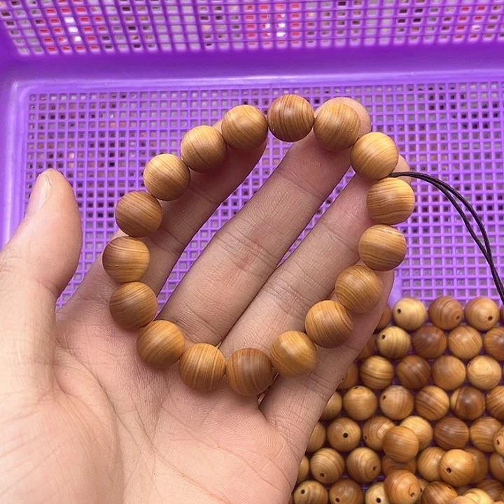 柏木（崖柏）手串/手链月*1.2黑油蚕丝纹