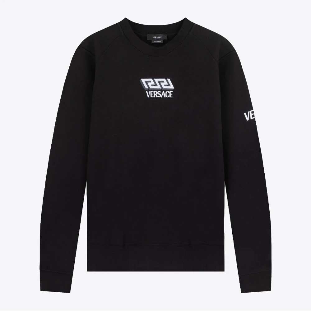 VERSACE范思哲刺绣男士圆领卫衣10017741A014461B000