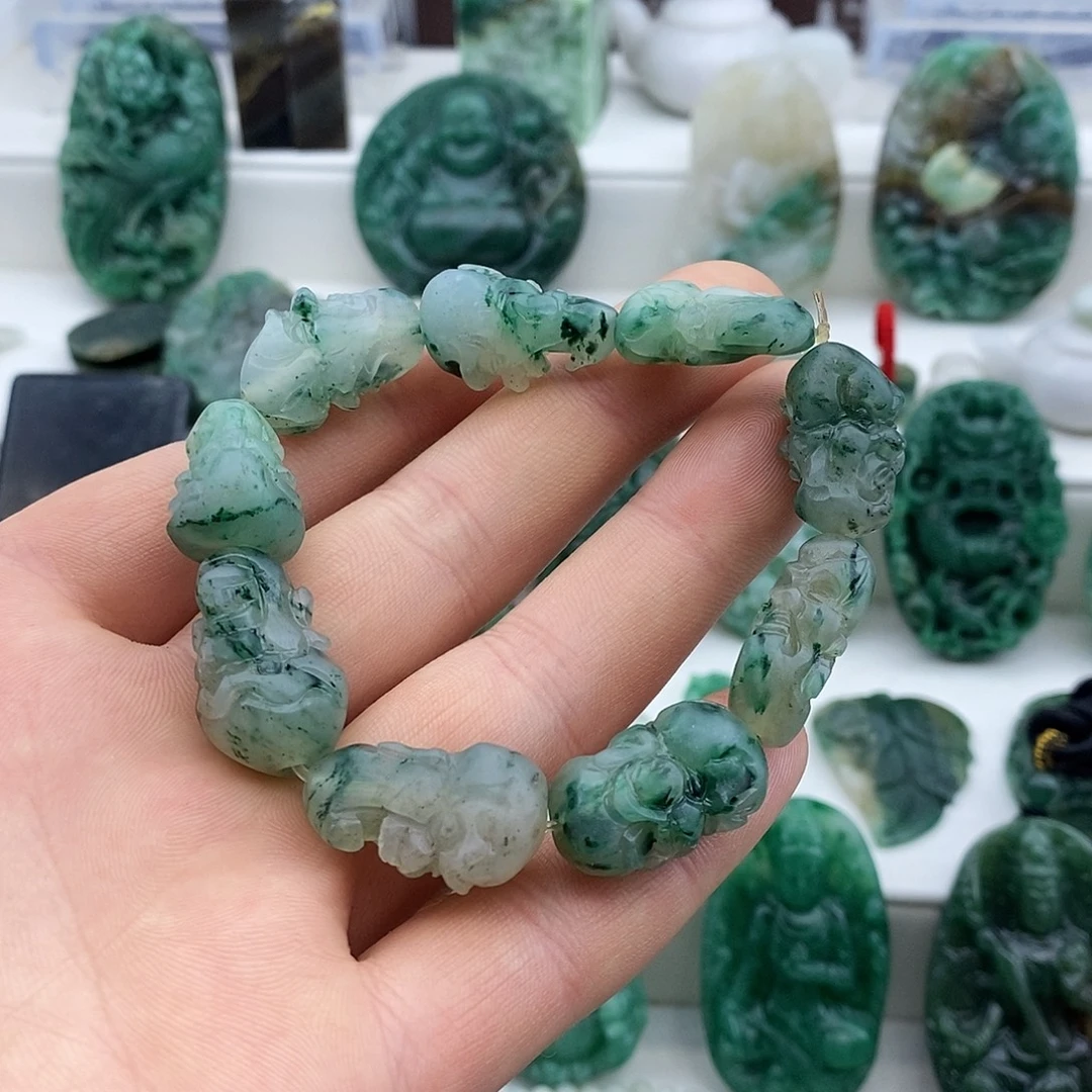 用***3独山玉未镶嵌手链