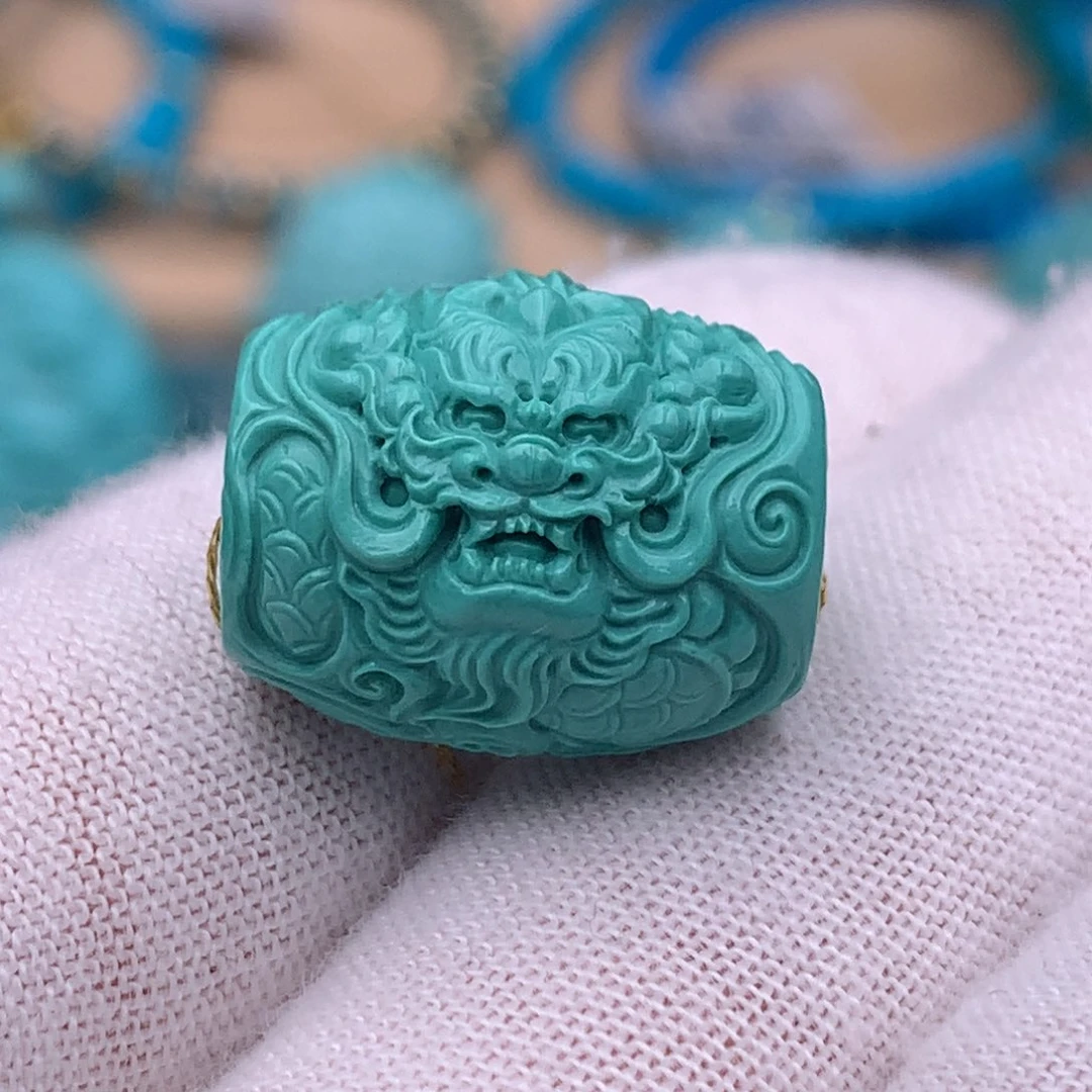 绿松石未镶嵌珠宝奇石15*18mm