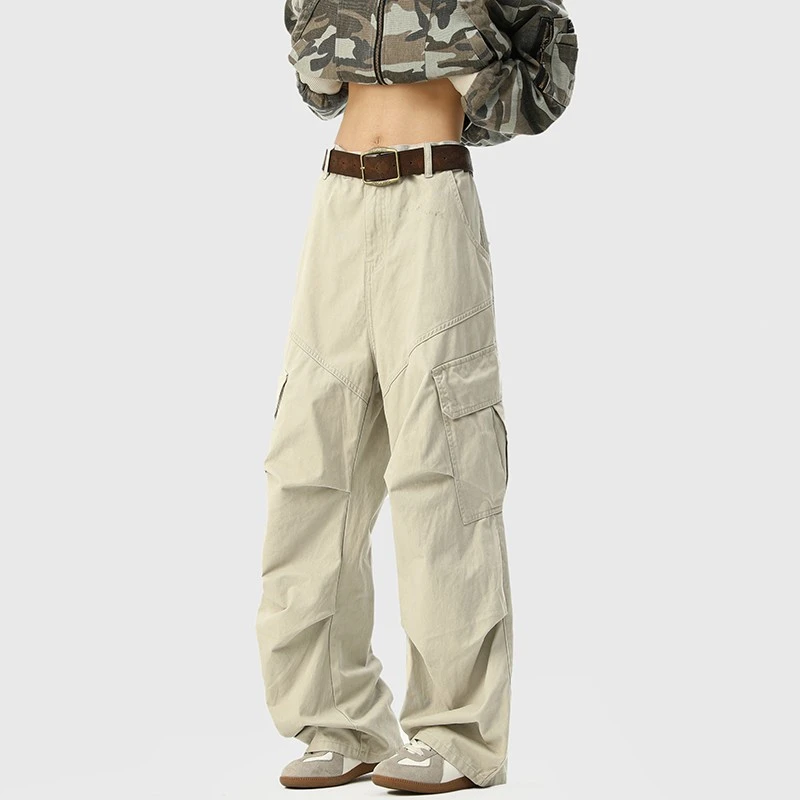 美式高街全棉工装裤男款男士宽松OOTD穿搭裤子男春秋休闲长裤痞帅