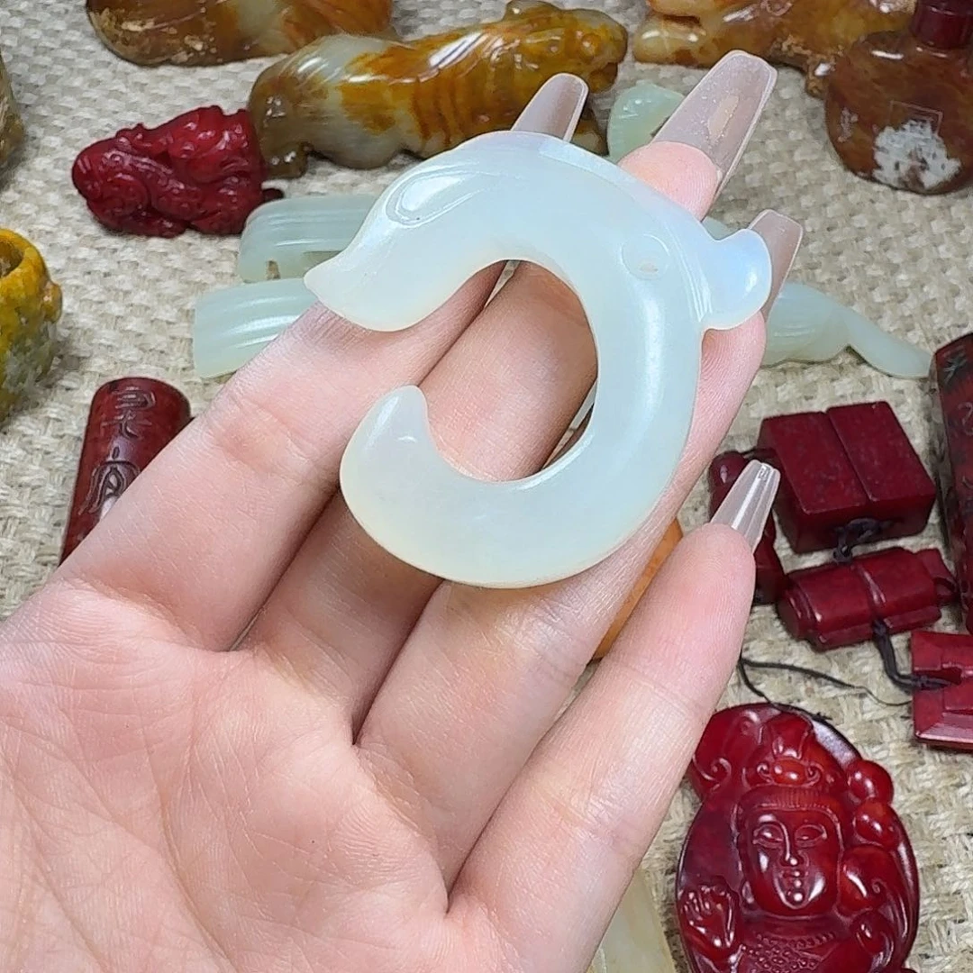 白玉菩提吊坠挂件