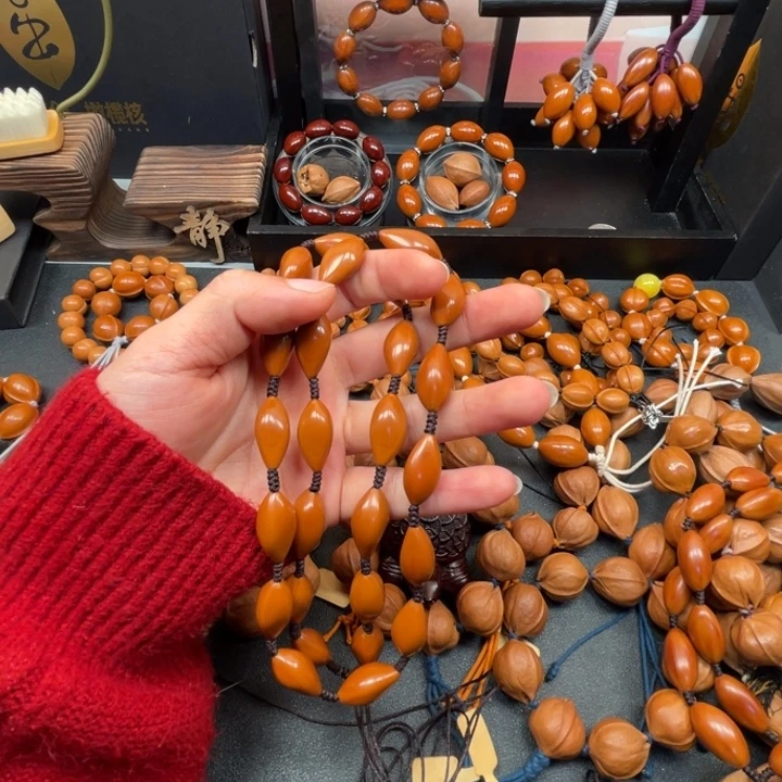 小***食手串/手链橄榄核脖挂