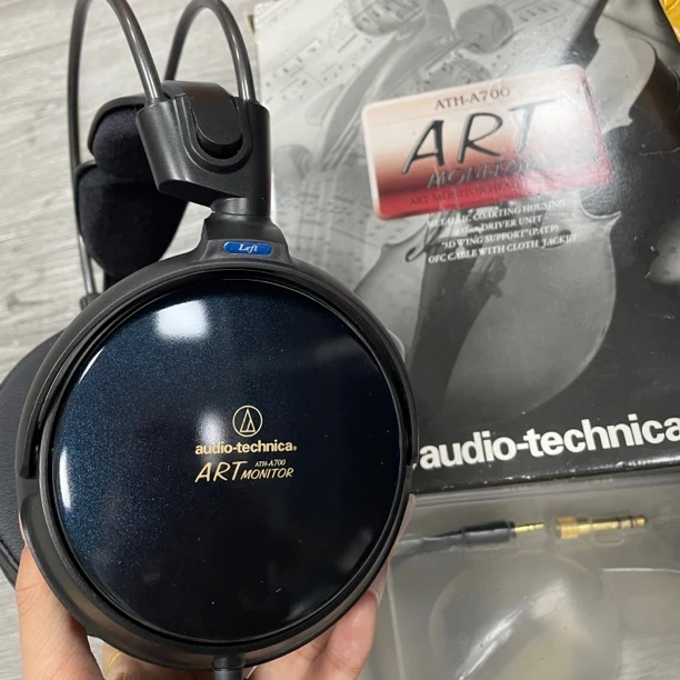 99新 Audio-Technica/铁三角  ATH-A700头戴式 监听hifi有线耳机