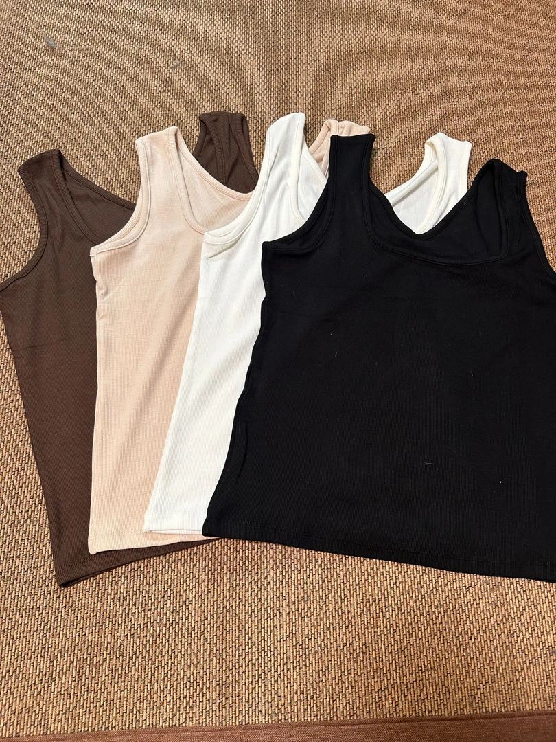 时尚风极简风高街纯欲风吊带背心夏季内搭显瘦