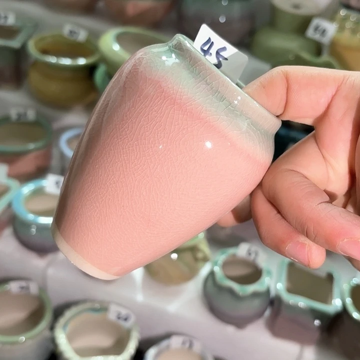 红陶量货｜口5高11深浅搭配发4