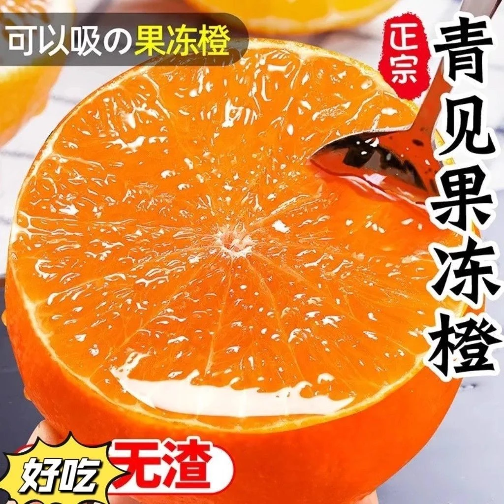 四川青见果冻橙 柑橘5/8斤装现摘现发新鲜水果爆汁果冻橙酸甜多汁