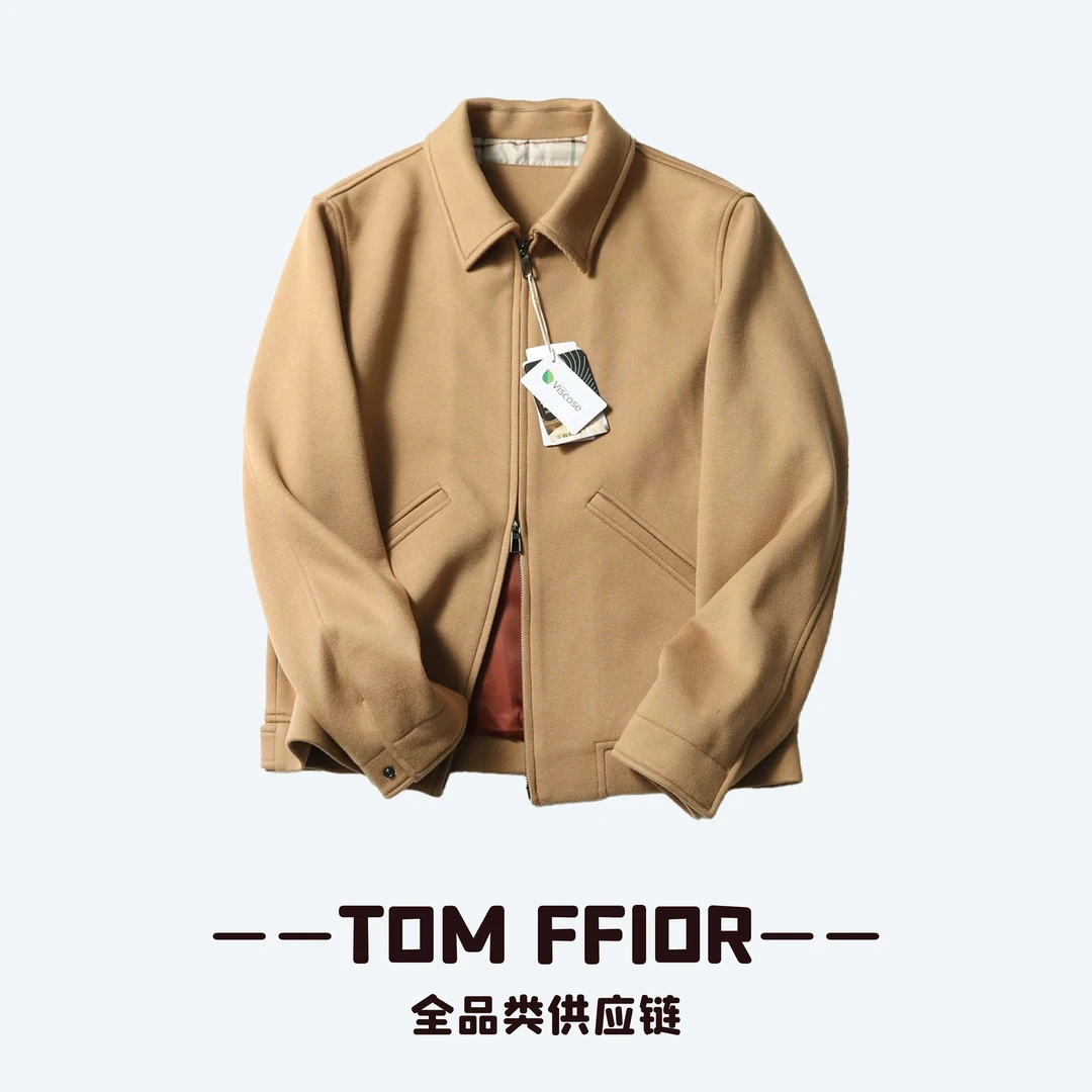 TOM FFIOR【L*P-2w+】现代美学！醋酸羊毛夹克秋冬保暖舒适外套2272