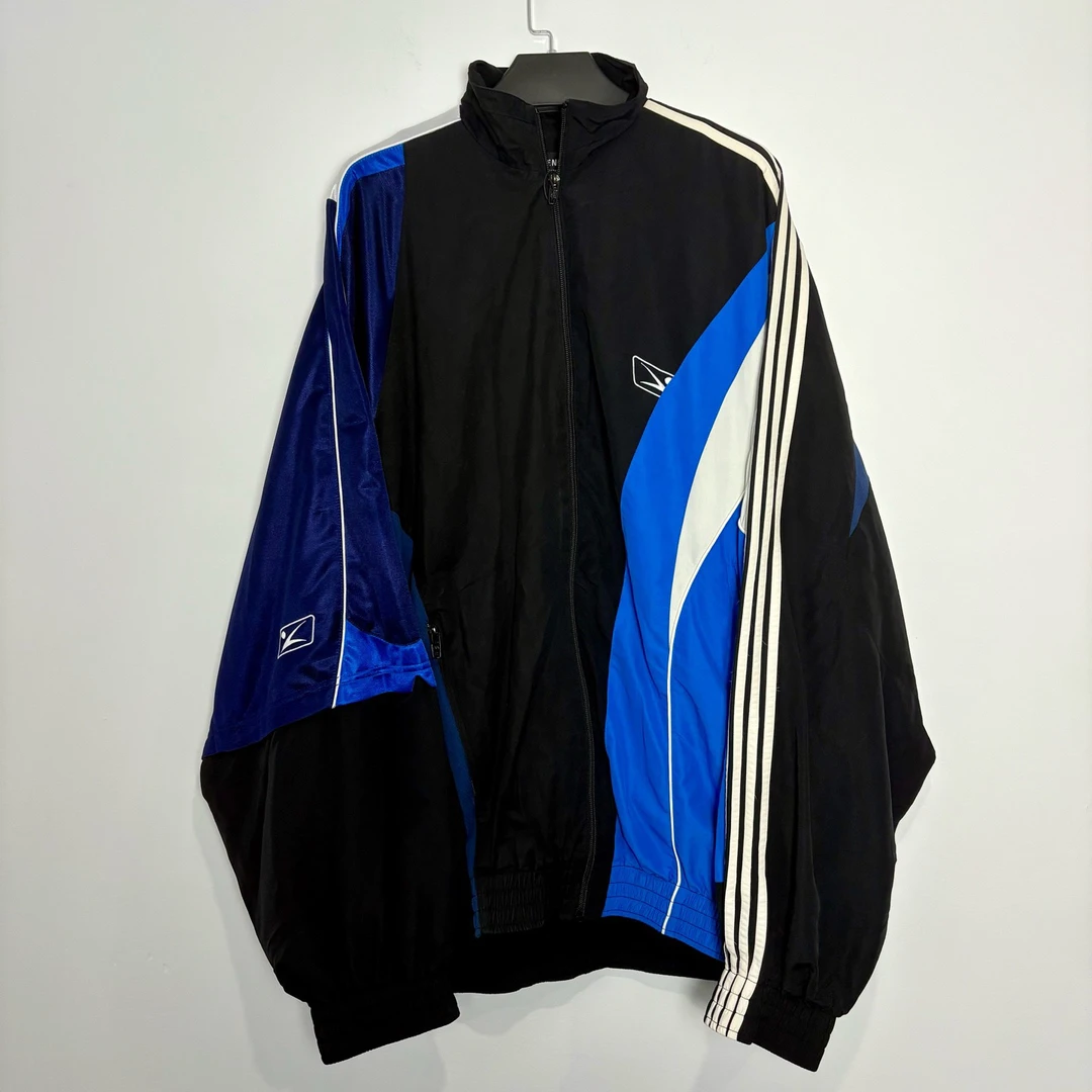 99新 Balenciaga/巴黎世家 （vd）sportyb丝绸拼接校服0361