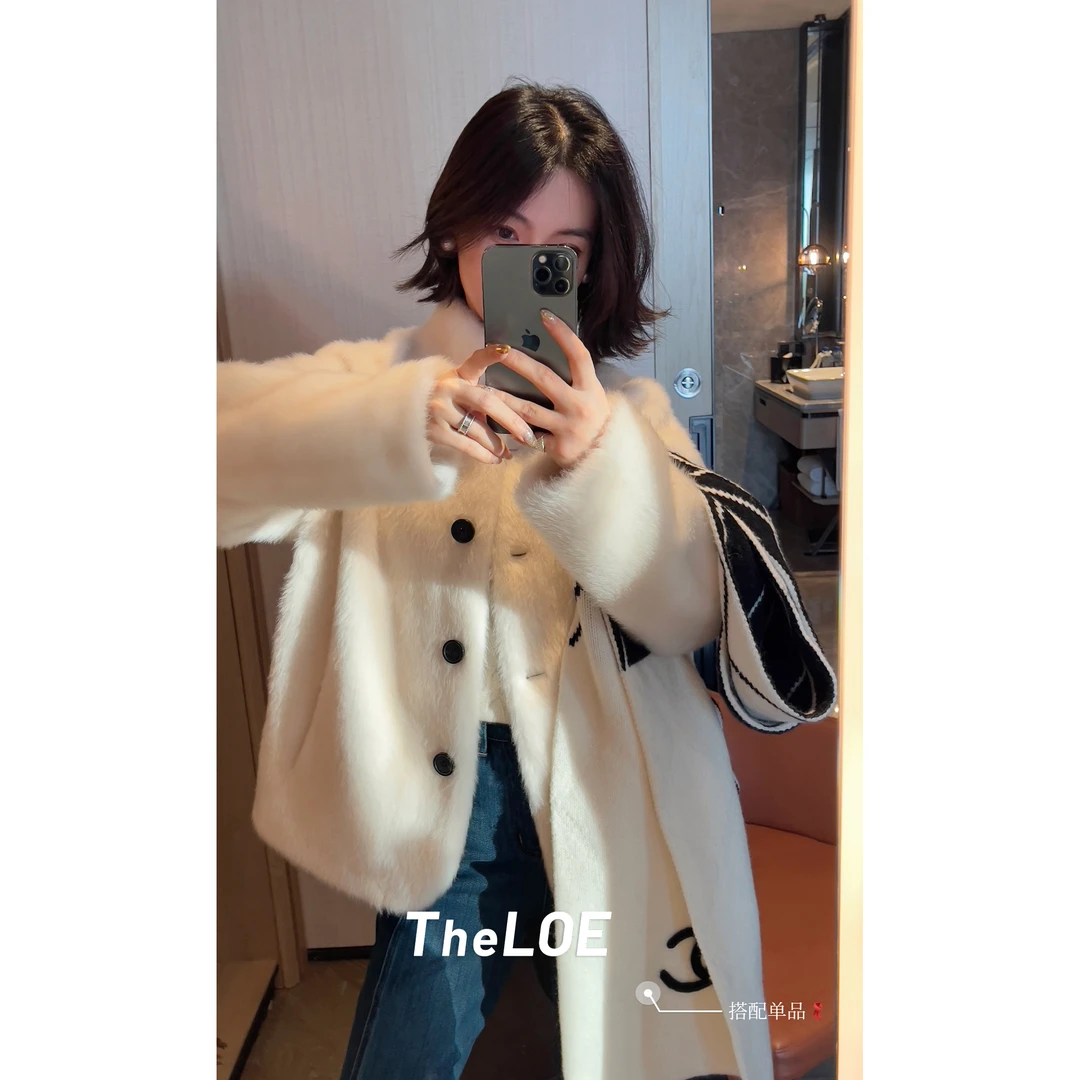 TheLOE/100羊毛立领940g-1166g休闲减龄外套#LE-8021#LE-353-2960
