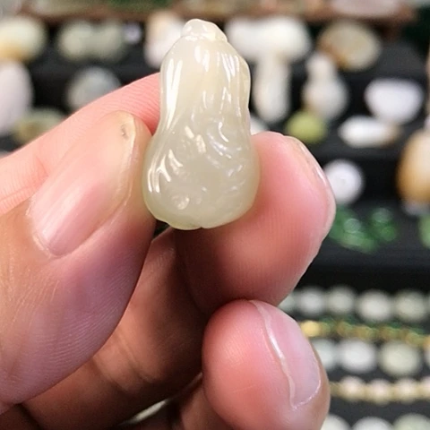 和田玉银S925镶嵌颈饰