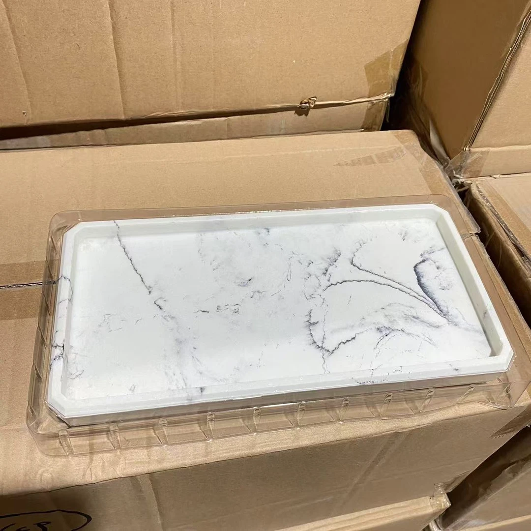 X0030Q7MF3#多边形短托盘28*14CM置物架库存尾货（铁一）