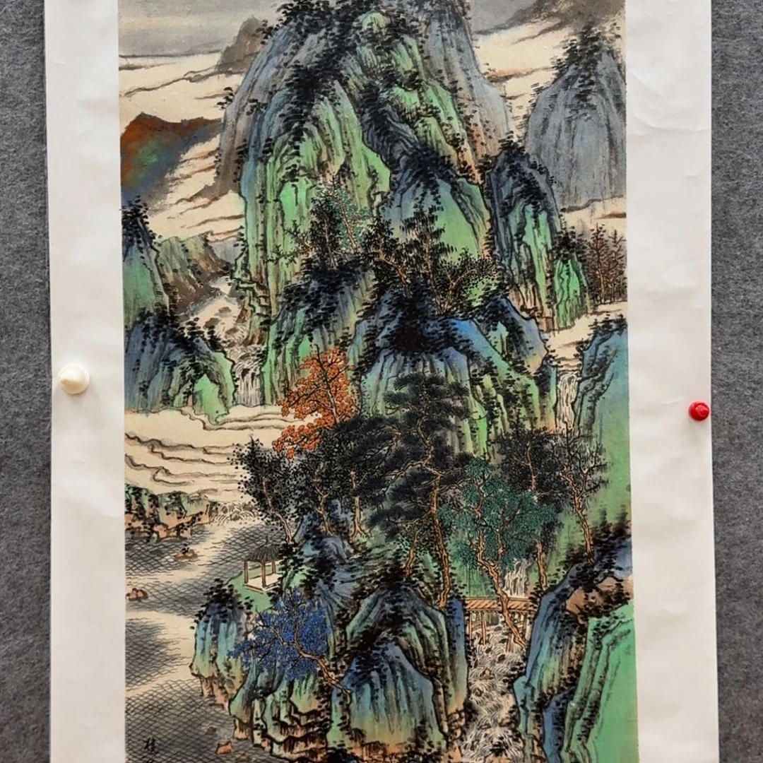 国画刘儒樵三尺作品山水