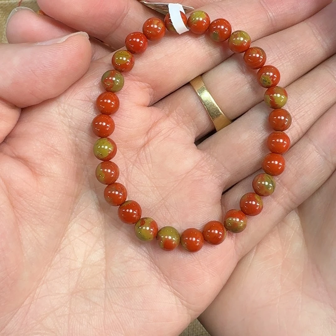 南红玛瑙手链未镶嵌手串原矿南红包浆高品质6➕锦色