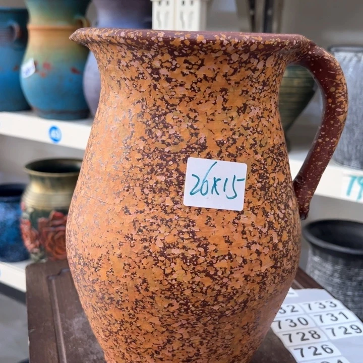 16.6-1微瑕土陶单耳红琥珀