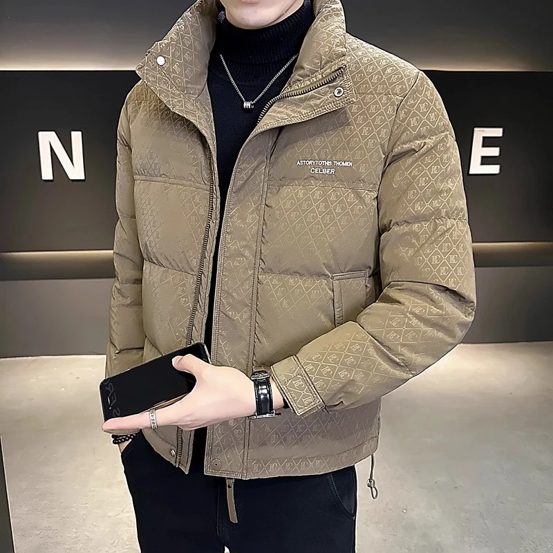 CQV羽绒服男冬季新款潮牌高端印花痞帅轻薄加厚防寒男士冬装外套