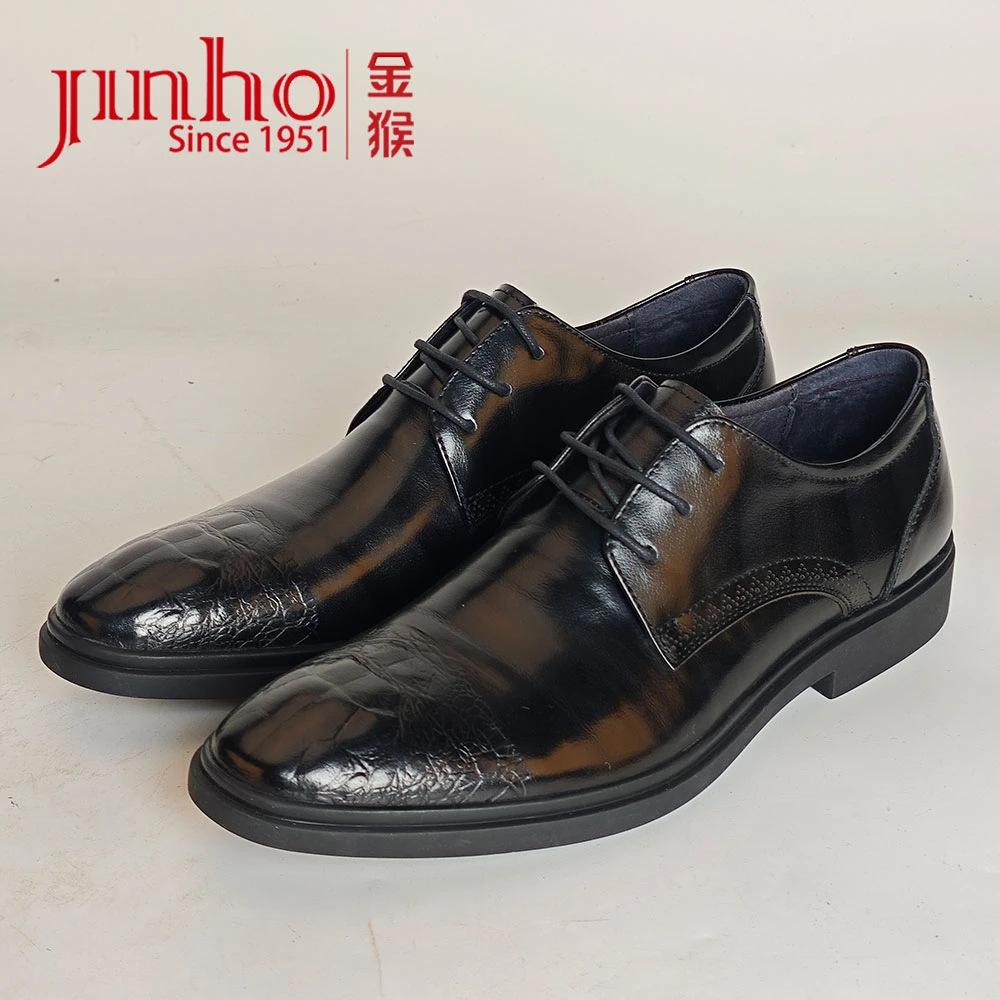 Jinho/金猴【微瑕  介意勿拍】头层牛皮时尚经典正装男皮鞋270119A
