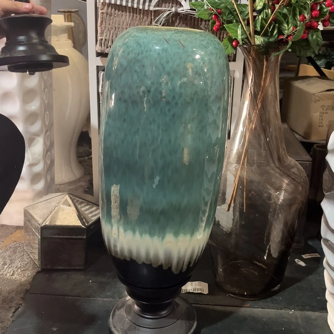 陶瓷花瓶，仿真绿植