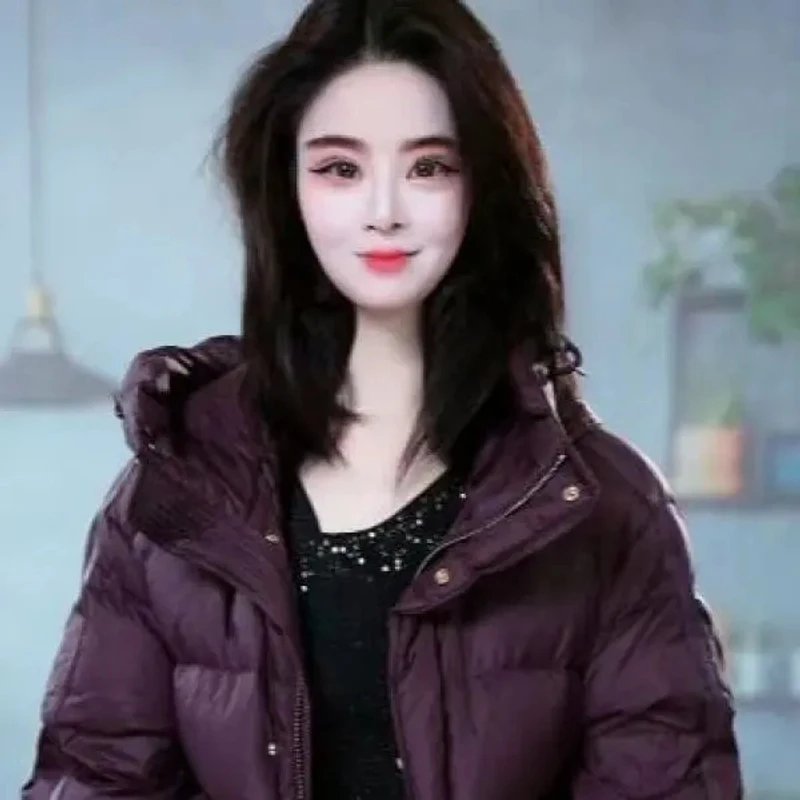 时尚2025冬季爆款韩版气质潮流保暖白鸭绒国标90羽绒服女M-3XL