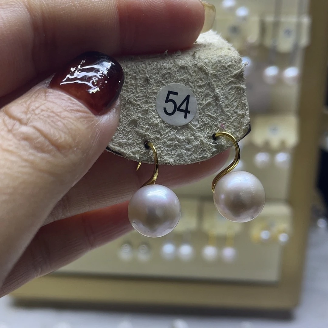 耳饰海水珍珠银S925镶嵌