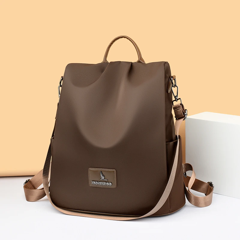 23尼龙布多功能双肩包防盗包2025年新款时尚休闲百搭背包轻便旅25