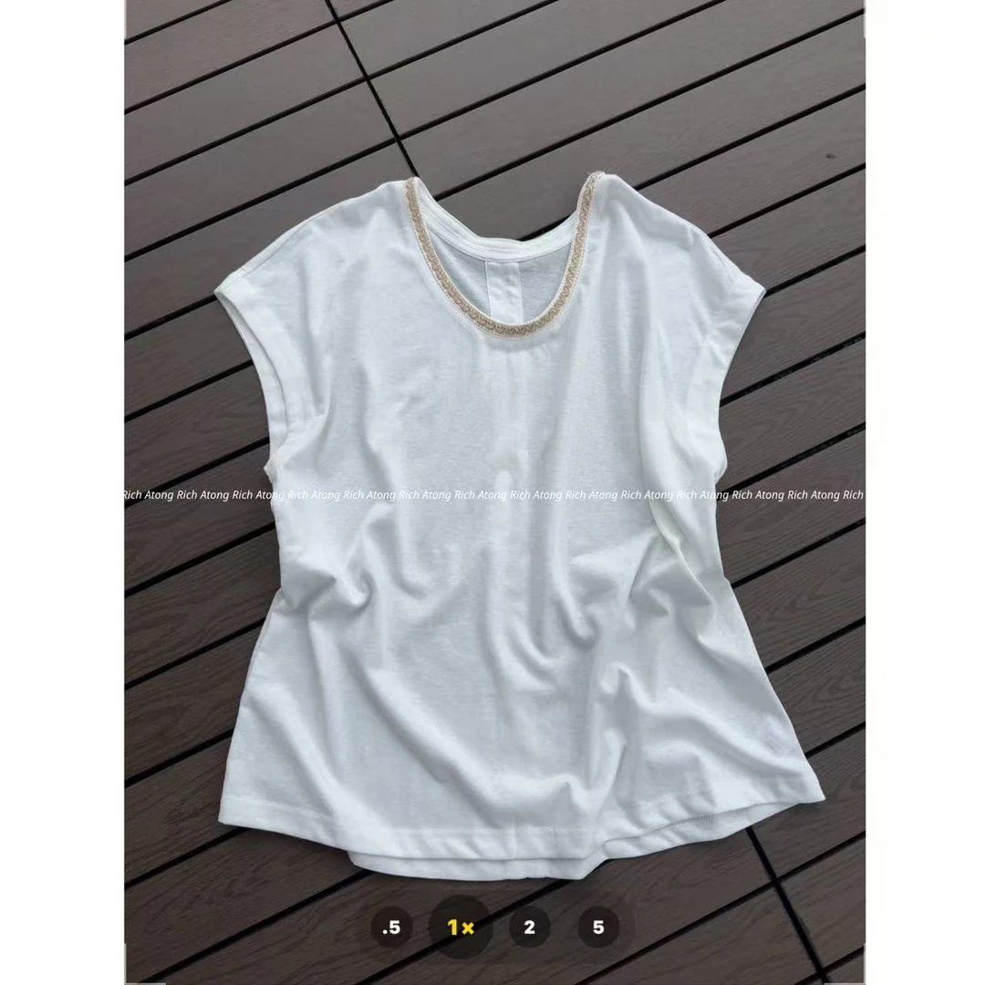 atong/阿彤-【老钱T】-2025 极简老钱领大牌短袖0505-15