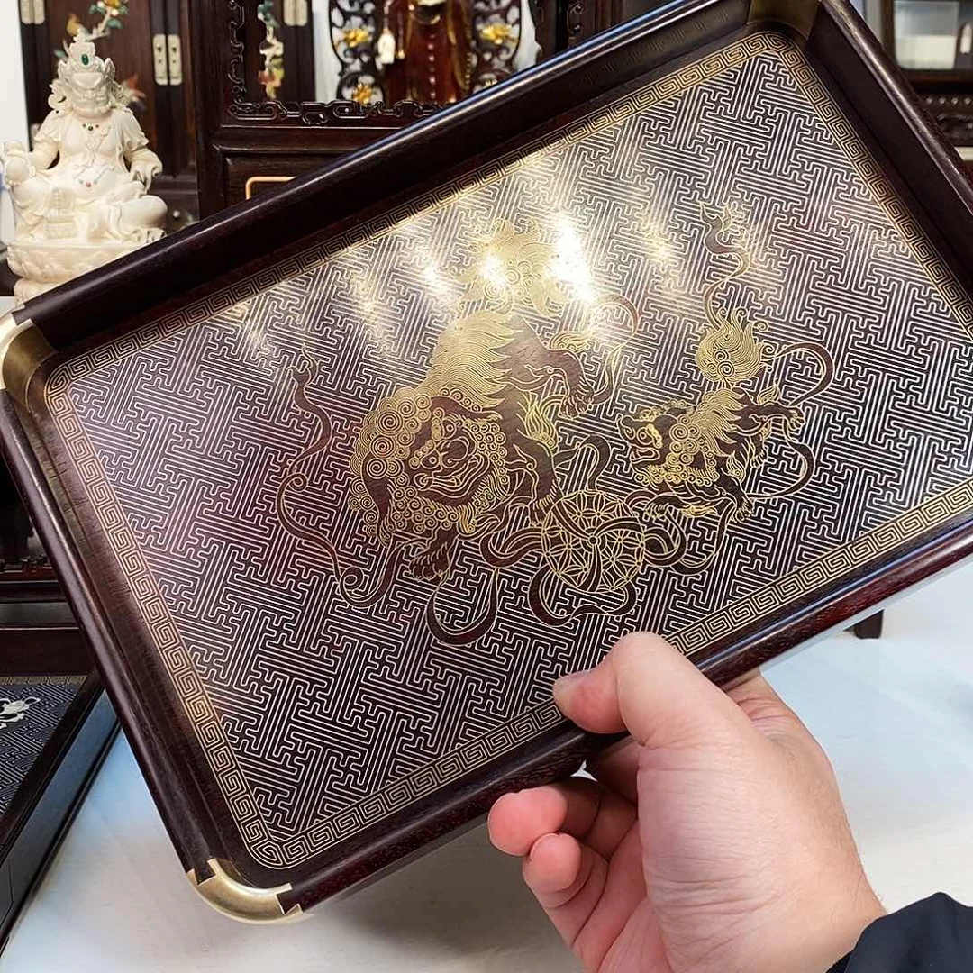 紫檀木类成套家具0****1小叶紫檀托盘