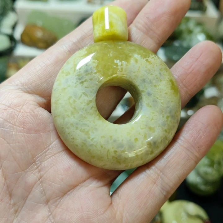 岫玉平安扣未镶嵌