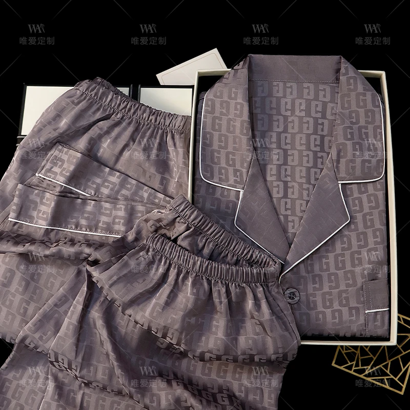 100%桑蚕丝【礼盒】真丝睡衣男款家居服高级感送老公爸爸节日礼物